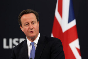 LISBON, PORTUGAL - NOVEMBER 20:  British Prime Minister David Cameron speaks to the media during a press conference on day two of the NATO summit at Feira Internacional de Lisboa (FIL) on November 20, 2010 in Lisbon, Portugal. The two day summit will address issues including a new strategic concept for NATO. Britain and the US will also seek an agreement to hand over responsibility for security in Afghanistan to local forces over the next four years.  (Photo by Peter Macdiarmid/Getty Images)